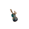 Alloy Violin Shaped Brooch For Women With Electroplating And Minimalist Style
