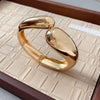 Alloy Water Drop Opening Bracelet With Geometric Style And Electroplating Design For Women