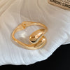 Alloy Water Drop Opening Bracelet With Geometric Style And Electroplating Design For Women