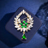 Alloy Water Drop Tassel Hollow Flower Electroplated Women's Brooch Pin Accessories