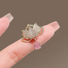 Alloy Water Lotus Brooch For Women Electroplated Natural Style