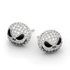 Alloy Water Wave Chain Diamond Skull Devil Fashion Creative Women's Earring Necklace