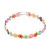 Alloy Water Wave Chain Women's Flower Style Electroplated Bracelet And Neck Chain