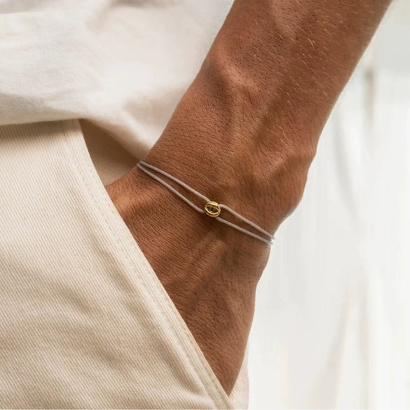 Alloy Wax Thread Geometric Handmade Lucky Symbol Adjustable Unisex Bracelet