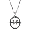 Alloy Wednesday Style Necklace And Earrings With Cross Crown Roman Numerals Pattern And Electroplating