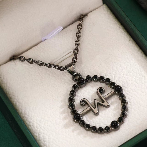 Alloy Wednesday Style Necklace And Earrings With Cross Crown Roman Numerals Pattern And Electroplating