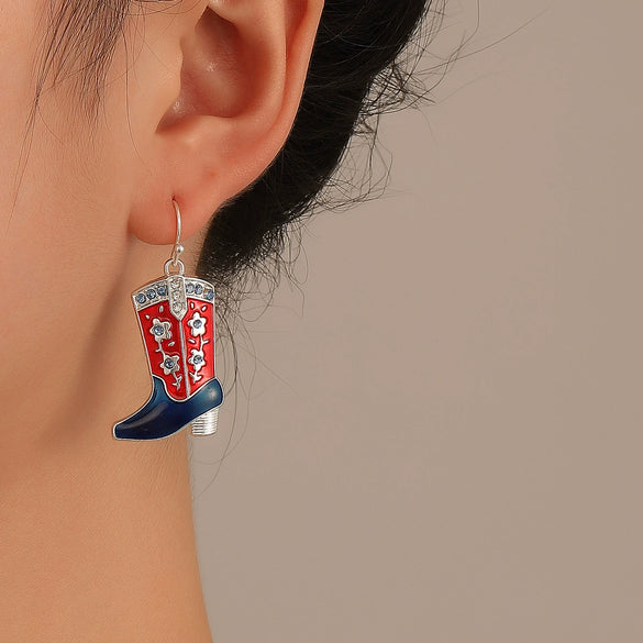 Alloy Western Cowboy Style Jewelry With Bull Head Horseshoe Hat Pattern And Electroplating