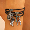 Alloy Western Cowboy Style Jewelry With Bull Head Horseshoe Hat Pattern And Electroplating