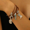 Alloy Western Cowboy Style Jewelry With Bull Head Horseshoe Hat Pattern And Electroplating