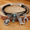 Alloy Western Cowboy Style Jewelry With Bull Head Horseshoe Hat Pattern And Electroplating