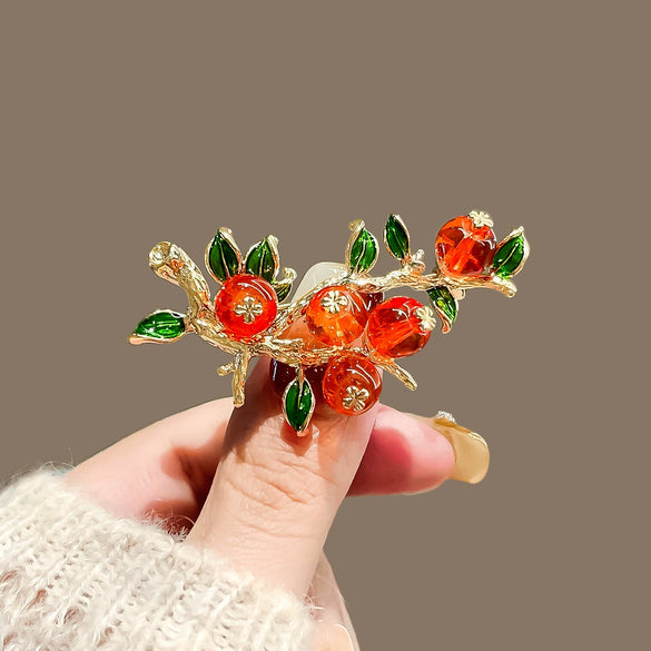 Alloy Wheat Ear Brooch Electroplated Imitation Crystal Women's Clothing Accessories