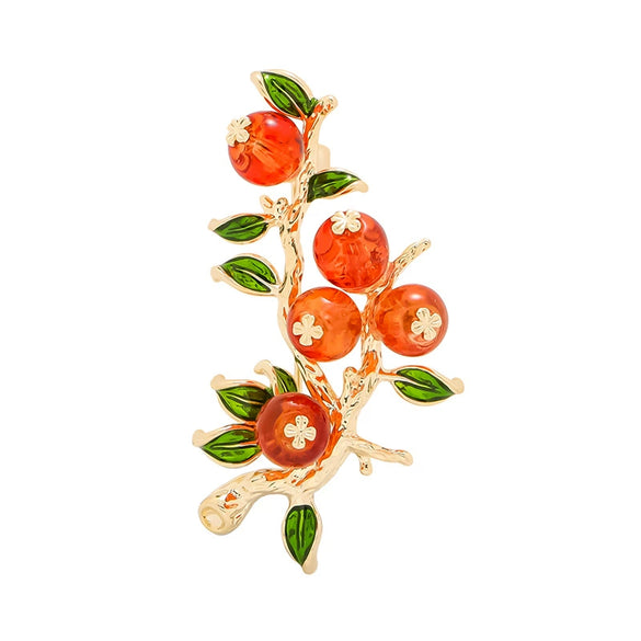 Alloy Wheat Ear Brooch Electroplated Imitation Crystal Women's Clothing Accessories