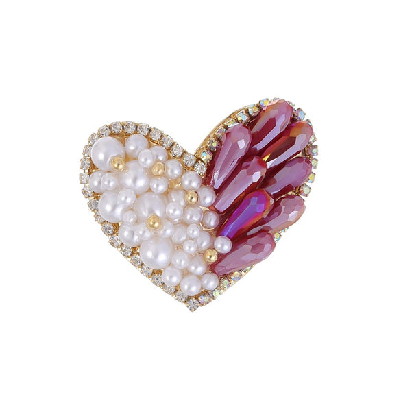 Alloy Wheat Ear Brooch Electroplating Women's Imitation Crystal Pin Clothes Sweater Suit Accessories