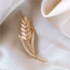 Alloy Wheat Ear Flower Brooch Electroplated Women's Highend Exquisite Coat Sweater Pin Accessories New Fashion Temperament Allmatching