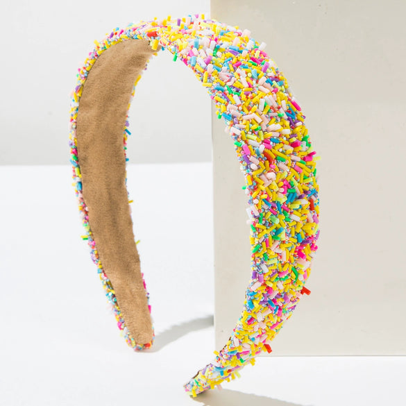 Alloy Widebrimmed Geometric Micropaved Women's Fashion Colorful Dopamine Hairband Hair Accessories
