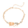 Alloy Women's Animals Style Bear Little Pig Small Animal Electroplated Bracelet Necklace Earrings Three Piece Accessories