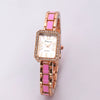 Alloy Women's Bracelet Watch Square Rectangle Casual Style