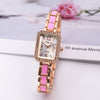 Alloy Women's Bracelet Watch Square Rectangle Casual Style