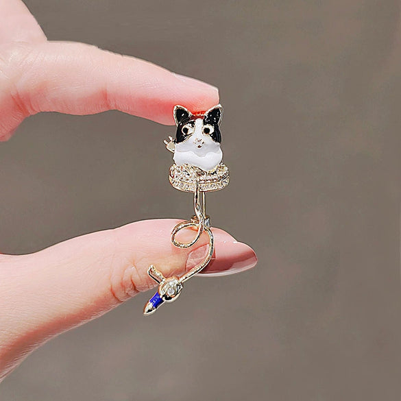 Alloy Women's Brooch With Flower Pattern And Electroplating Process Natural Style