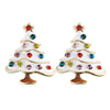 Alloy Women's Cartoon Characters Elk Antler Wreath Earrings With Electroplating
