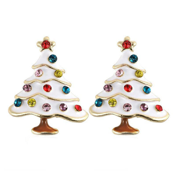 Alloy Women's Cartoon Characters Elk Antler Wreath Earrings With Electroplating