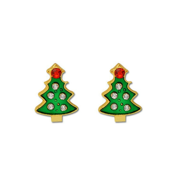 Alloy Women's Cartoon Characters Elk Antler Wreath Earrings With Electroplating