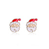 Alloy Women's Cartoon Characters Elk Antler Wreath Earrings With Electroplating