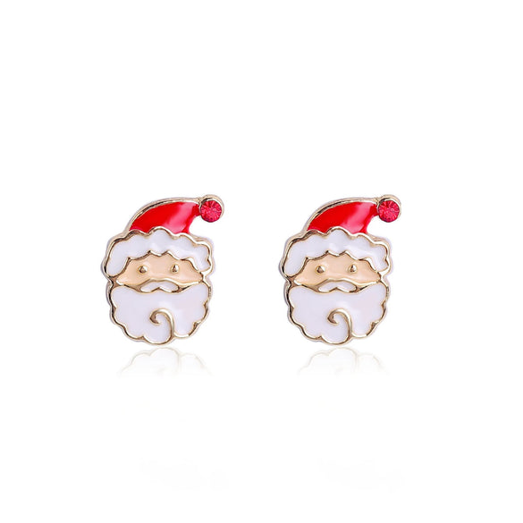 Alloy Women's Cartoon Characters Elk Antler Wreath Earrings With Electroplating