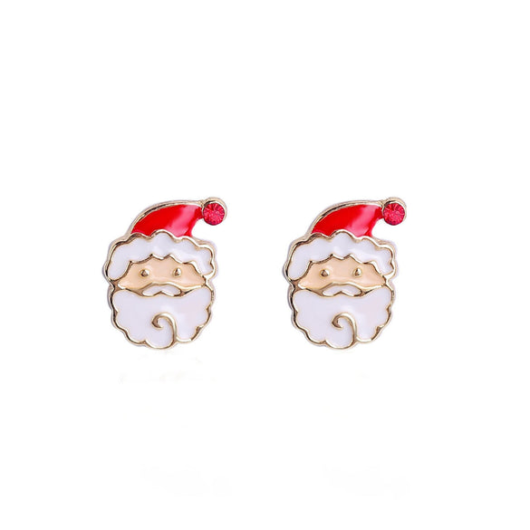 Alloy Women's Cartoon Characters Elk Antler Wreath Earrings With Electroplating