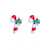 Alloy Women's Cartoon Characters Elk Antler Wreath Earrings With Electroplating