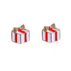 Alloy Women's Cartoon Characters Elk Antler Wreath Earrings With Electroplating