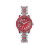 Alloy Women's Casual Allmatch Watch With Roman Pattern And Diamondencrusted Round Dial