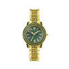 Alloy Women's Casual Allmatch Watch With Roman Pattern And Diamondencrusted Round Dial