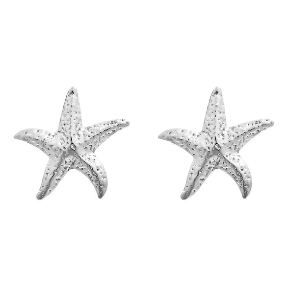 Alloy Women's Exaggerated Animal Style Geometric Starfish Electroplated Earrings