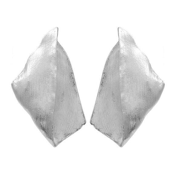 Alloy Women's Exaggerated Three Dimensional Geometric Metal Earrings With Electroplating