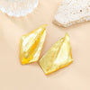 Alloy Women's Exaggerated Three Dimensional Geometric Metal Earrings With Electroplating