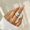 Alloy Women's Fashion Ring With Bow And Geometric Pattern Irregular Water Drop Shape Electroplated