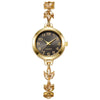 Alloy Women's Fashionable Round Dial Clover Bracelet Watch