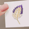 Alloy Women's Flower Leaf Electroplated Brooch Fashion Elegant Clothes Accessories