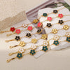 Alloy Women's Geometric Five Gold Flower Four Leaf Clover Electroplated Bracelet