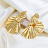 Alloy Women's Geometric Plant Flowers Style Electroplated Earrings