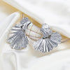 Alloy Women's Geometric Plant Flowers Style Electroplated Earrings