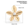 Alloy Women's Irregular Water Drop Opening Ring With Bow And Geometric Pattern Electroplated