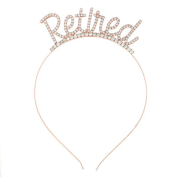 Alloy Women's Letter Headwear Hair Band With Electroplating Design For Party
