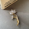 Alloy Women's Lotus Brooch Electroplating Luxury Elegant Design Accessories