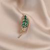 Alloy Women's Minimalist Flower Shaped Electroplated Brooch Accessories