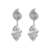 Alloy Women's Multilayer Conch Earrings With Geometric Animal And Zodiac Patterns And Electroplating Process