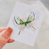 Alloy Women's Natural Style Butterfly Flower Brooch With Electroplating Design