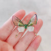 Alloy Women's Natural Style Butterfly Flower Brooch With Electroplating Design