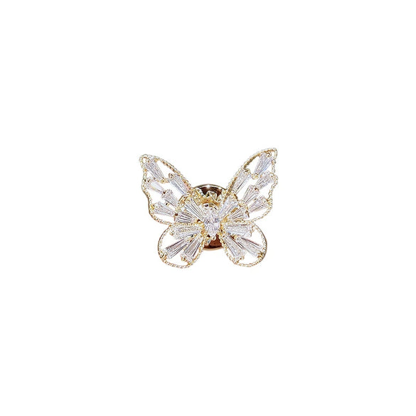 Alloy Women's Natural Style Flower Pattern Electroplated Brooch And Scarf Buckle
